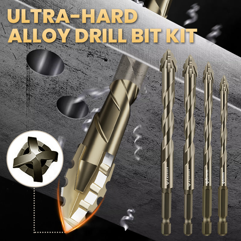 đ„2025 Hot Saleđ„High-Strength 4-Flute Serrated Eccentric Drill Bit Kit