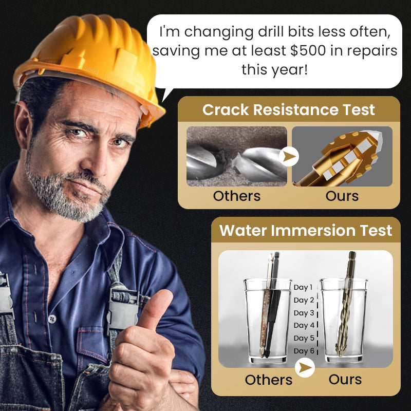 đ„2025 Hot Saleđ„High-Strength 4-Flute Serrated Eccentric Drill Bit Kit