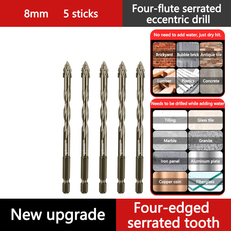 đ„2025 Hot Saleđ„High-Strength 4-Flute Serrated Eccentric Drill Bit Kit