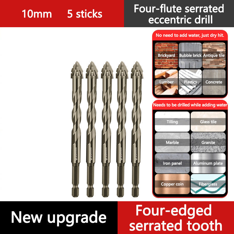 đ„2025 Hot Saleđ„High-Strength 4-Flute Serrated Eccentric Drill Bit Kit