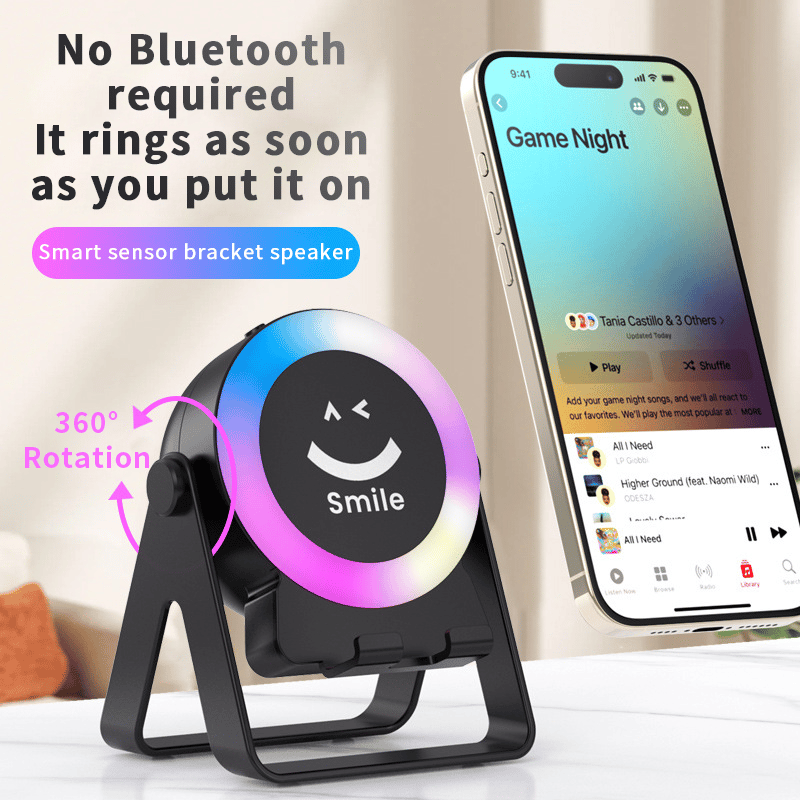 💥Limited Sale 70% OFF🎧4 IN 1 Wireless Induction Audio Bluetooth Speaker🎵