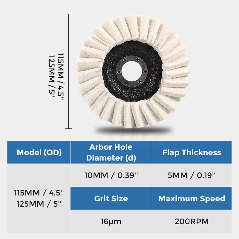 🔥LAST DAY -BUY 1 GET 1 FREE🔥Wool Felt Flap Polishing Disc