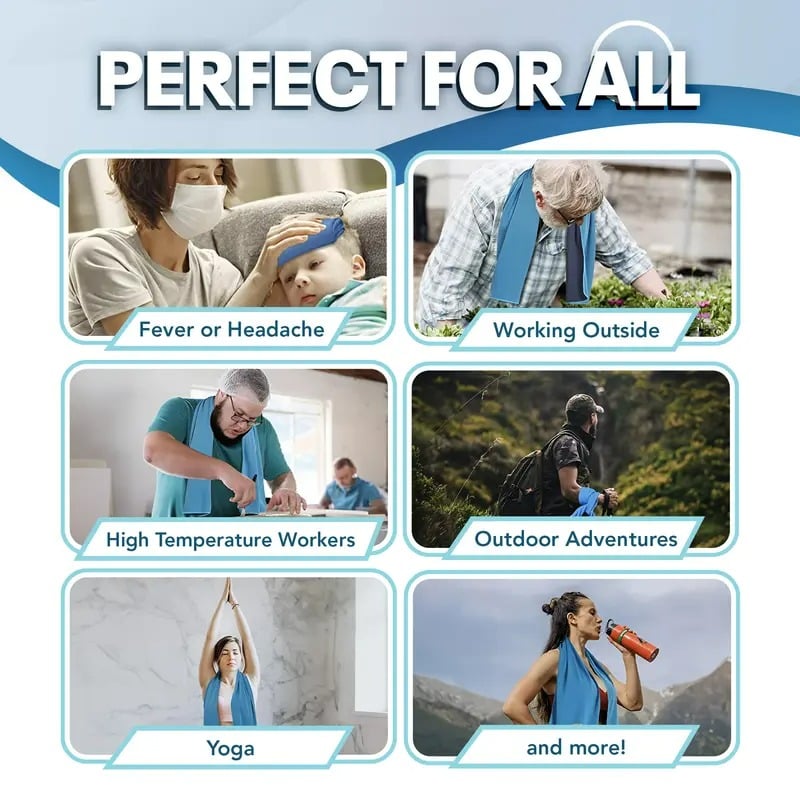 🎁 Buy one, get one free🔥🔥 Absorbent cooling towel, can be used anytime, anywhere!
