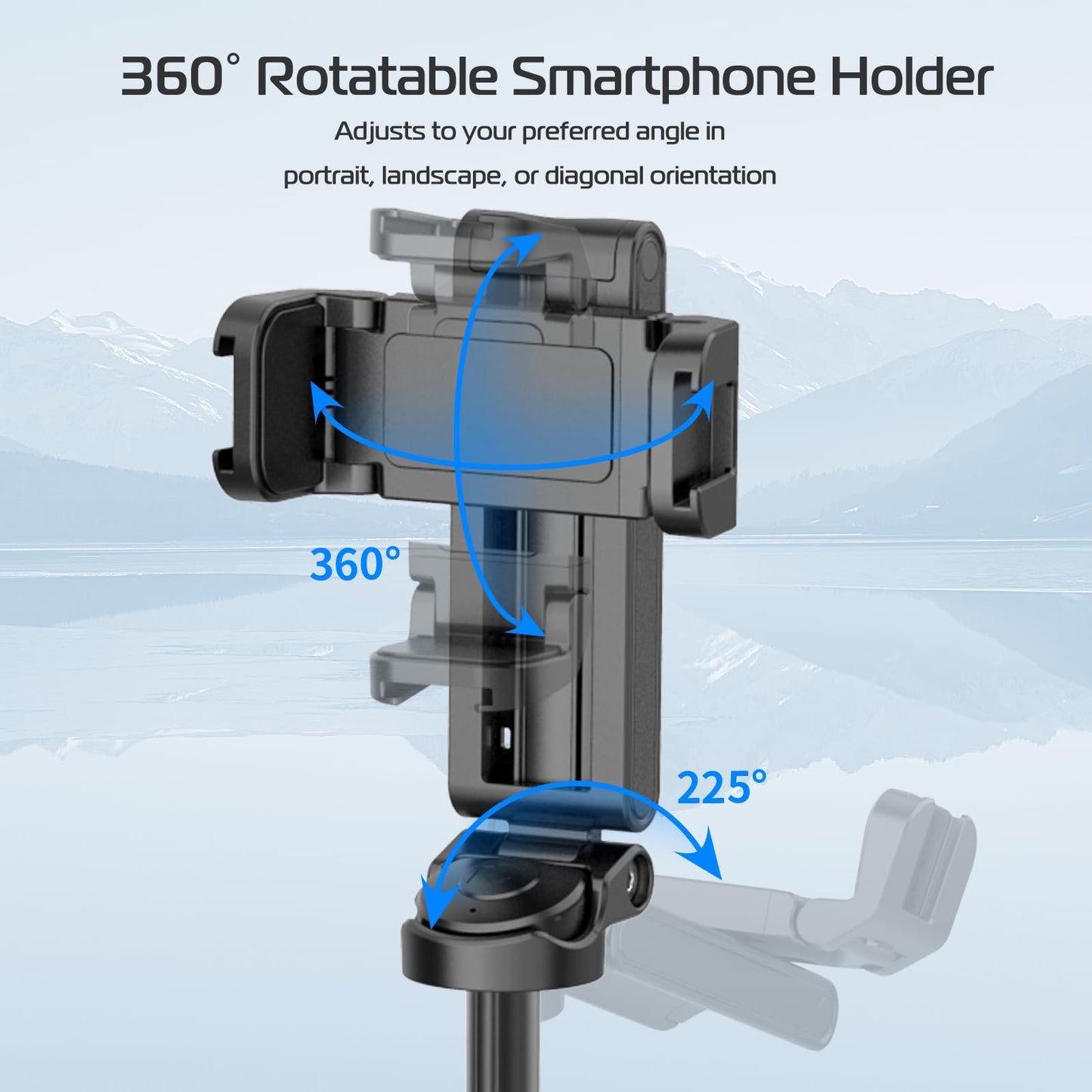 š„2025 NEW SALES - 50% OFFš„Extendable Grip Phone Tripod with Detachable Remote Pocket Size