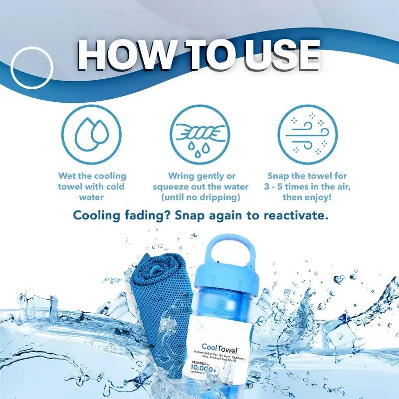 🎁 Buy one, get one free🔥🔥 Absorbent cooling towel, can be used anytime, anywhere!