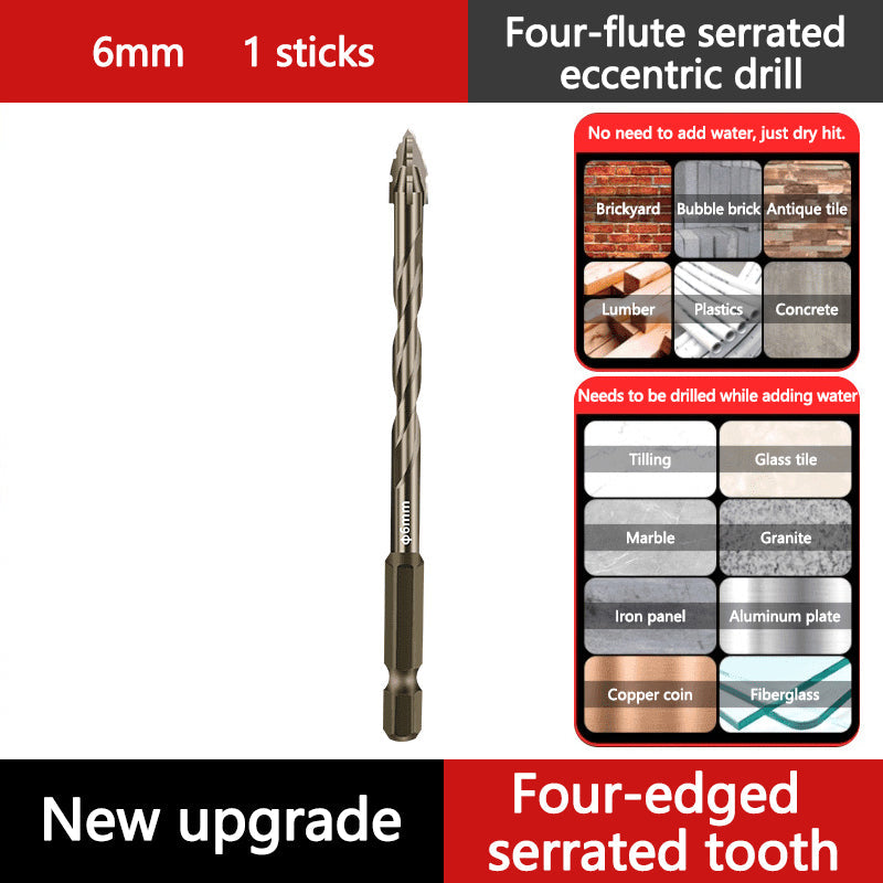 đ„2025 Hot Saleđ„High-Strength 4-Flute Serrated Eccentric Drill Bit Kit