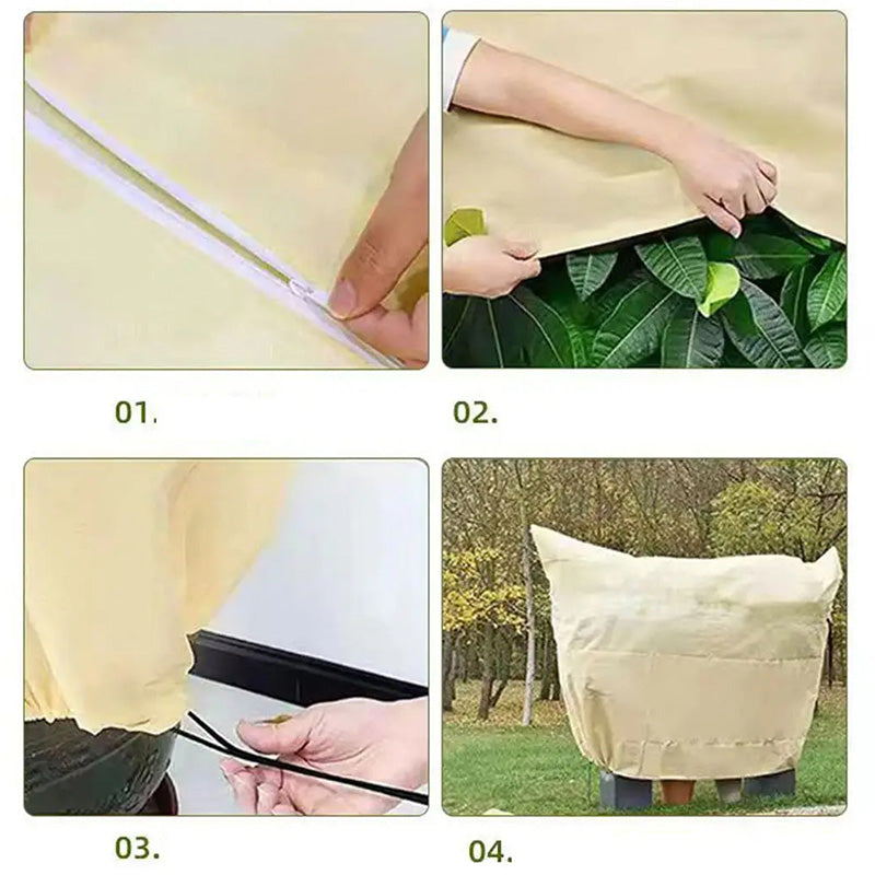 Plant Thickened Drawstring Bag Freeze Protection Covers(50% OFF)