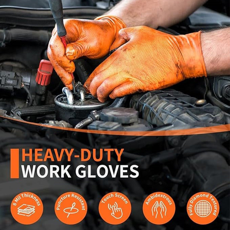 Disposable Nitrile Gloves 30 PCS(Suitable for kitchen, work, daily life, flexible and durable)