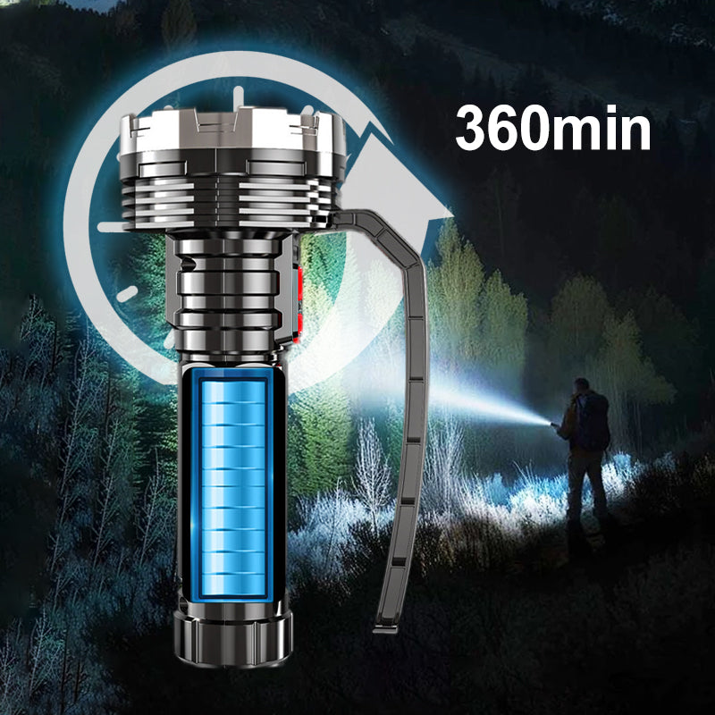 Outdoor Emergency Bright Flashlight with Portable Handle(Free Shipping)