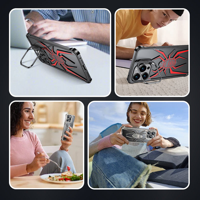 Spider Case with Metal Lens Bracket for iPhone(A cell phone case that lasts a lifetime)