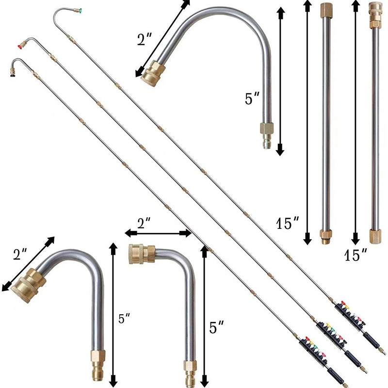 ⏰Free shipping 49% off✨Lance Extension Set for High Pressure Cleaner 4000PSI (10 PCS)