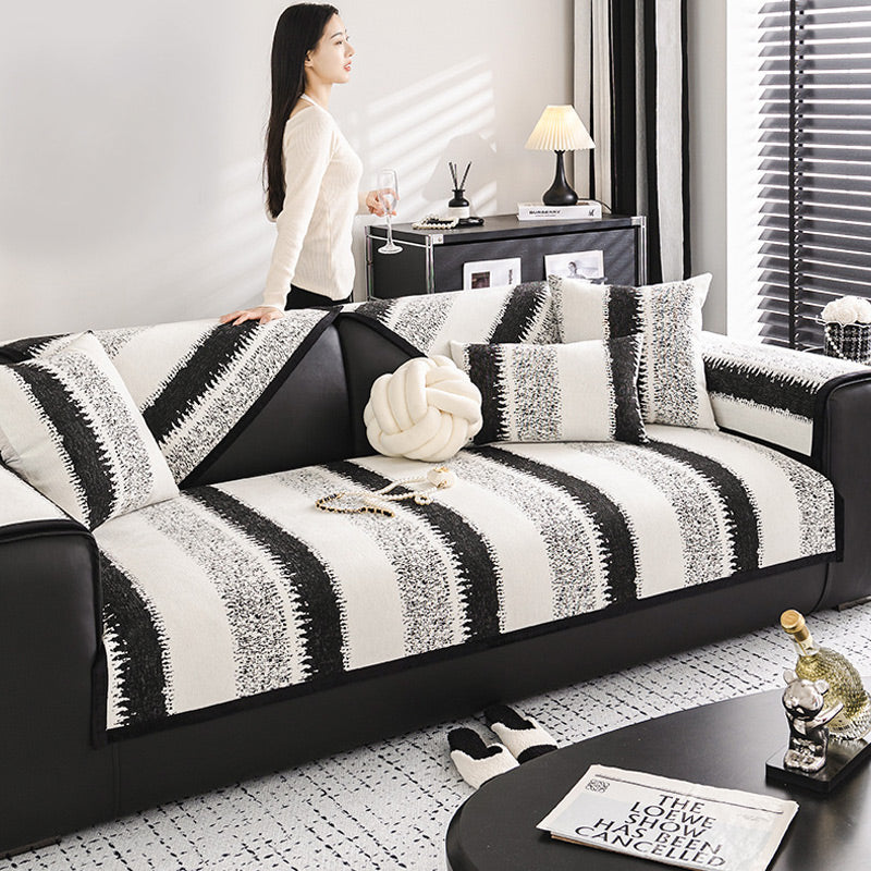 Universal Non-slip Striped Sofa Cover(2024soil-resistant fabric)