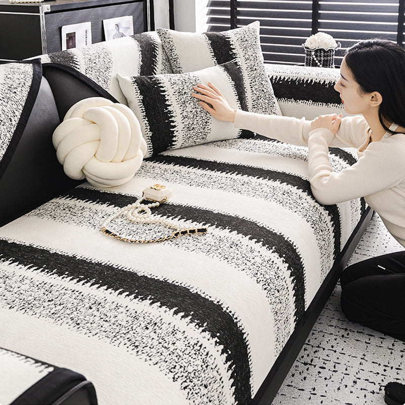 Universal Non-slip Striped Sofa Cover(2024soil-resistant fabric)