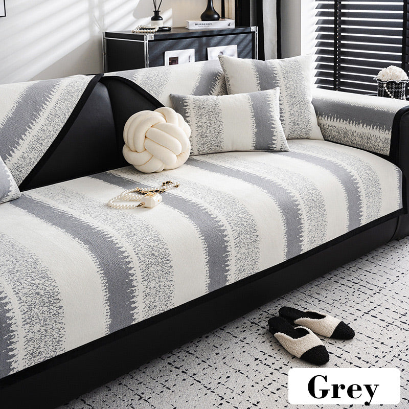 Universal Non-slip Striped Sofa Cover(2024soil-resistant fabric)