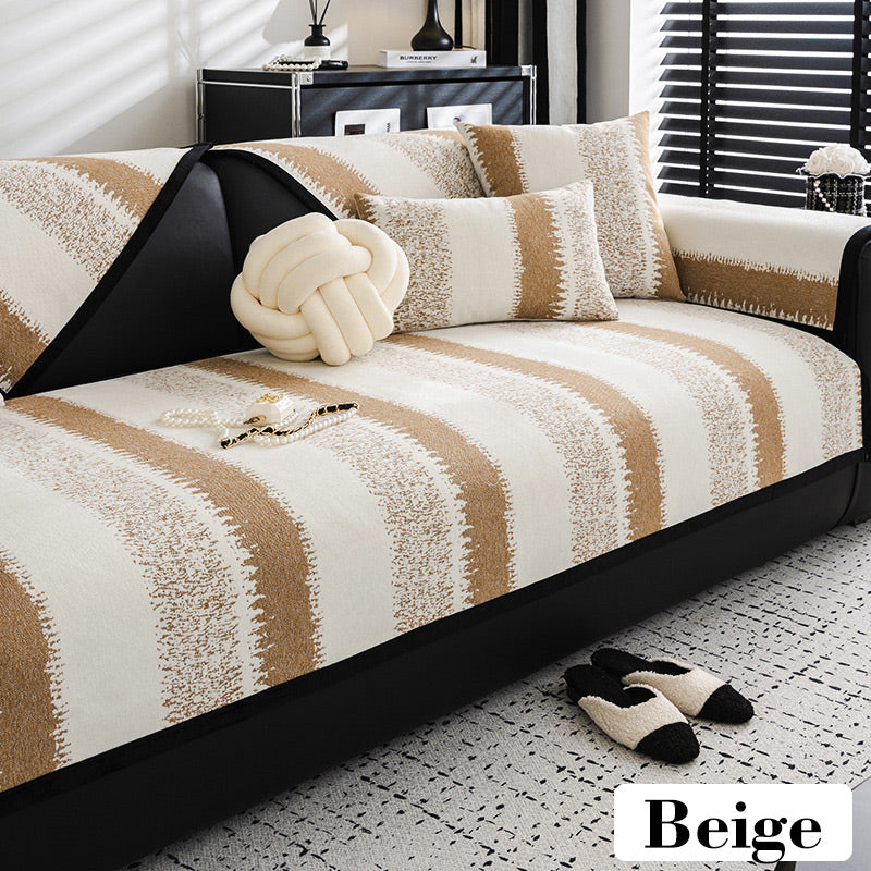 Universal Non-slip Striped Sofa Cover(2024soil-resistant fabric)