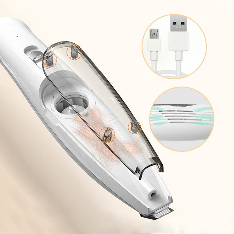 Cordless Pet Shaver Clippers with LED Light