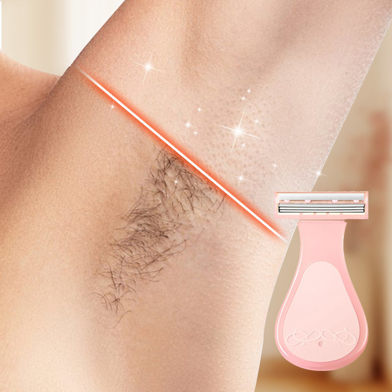 【Women only】One spare blade for each unit !Convenient Hair Removal Set with Replaceable Blades