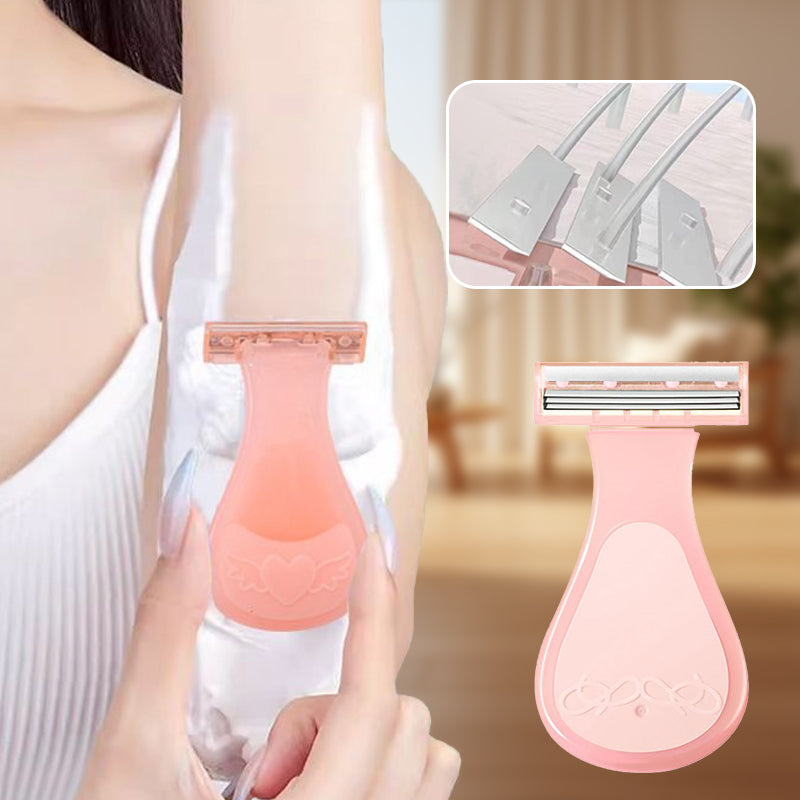 【Women only】One spare blade for each unit !Convenient Hair Removal Set with Replaceable Blades