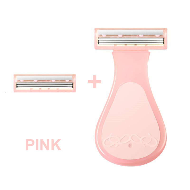 【Women only】One spare blade for each unit !Convenient Hair Removal Set with Replaceable Blades