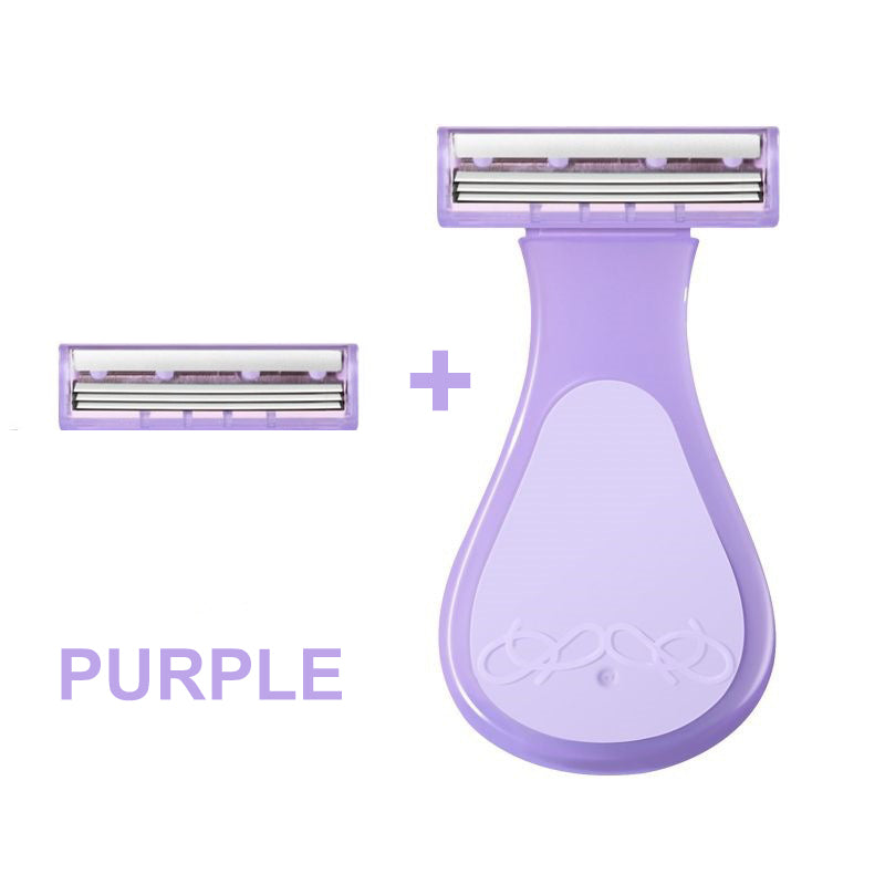【Women only】One spare blade for each unit !Convenient Hair Removal Set with Replaceable Blades