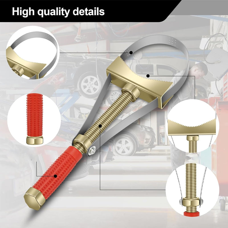 š„Hot Saleš„Auto Oil Filter Wrench with Adjustable Steel Strap