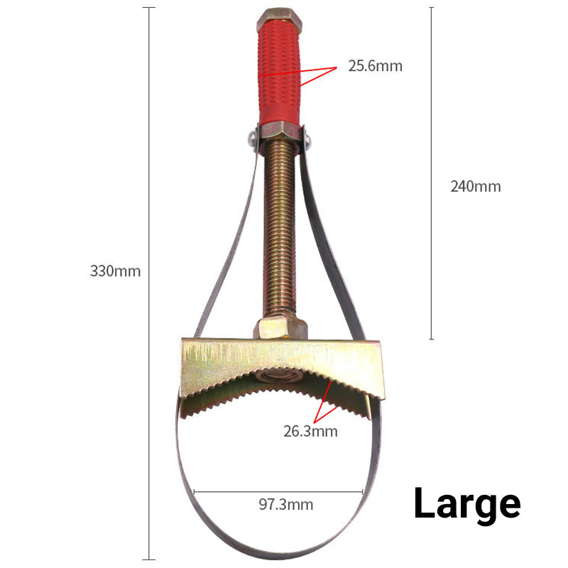 š„Hot Saleš„Auto Oil Filter Wrench with Adjustable Steel Strap
