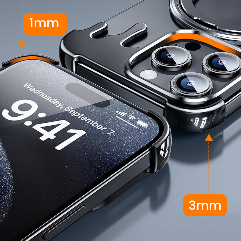 Frameless Metal Magnetic Case for iPhone 13/14/15 Series(Truly innovative aesthetics and quality)