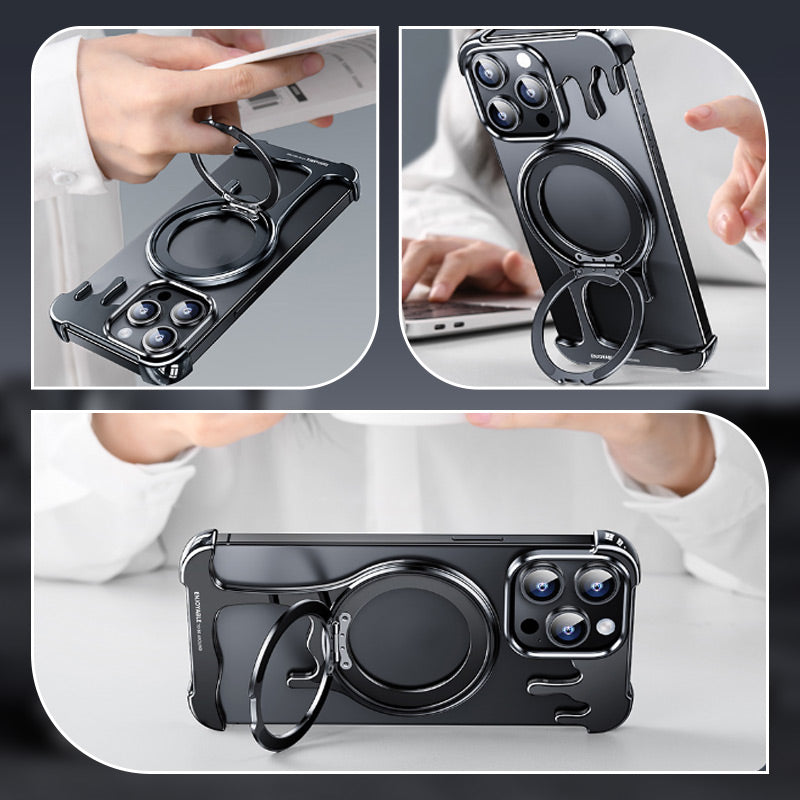 Frameless Metal Magnetic Case for iPhone 13/14/15 Series(Truly innovative aesthetics and quality)