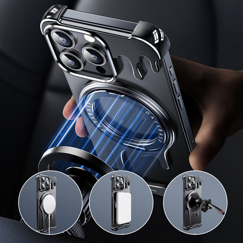 Frameless Metal Magnetic Case for iPhone 13/14/15 Series(Truly innovative aesthetics and quality)