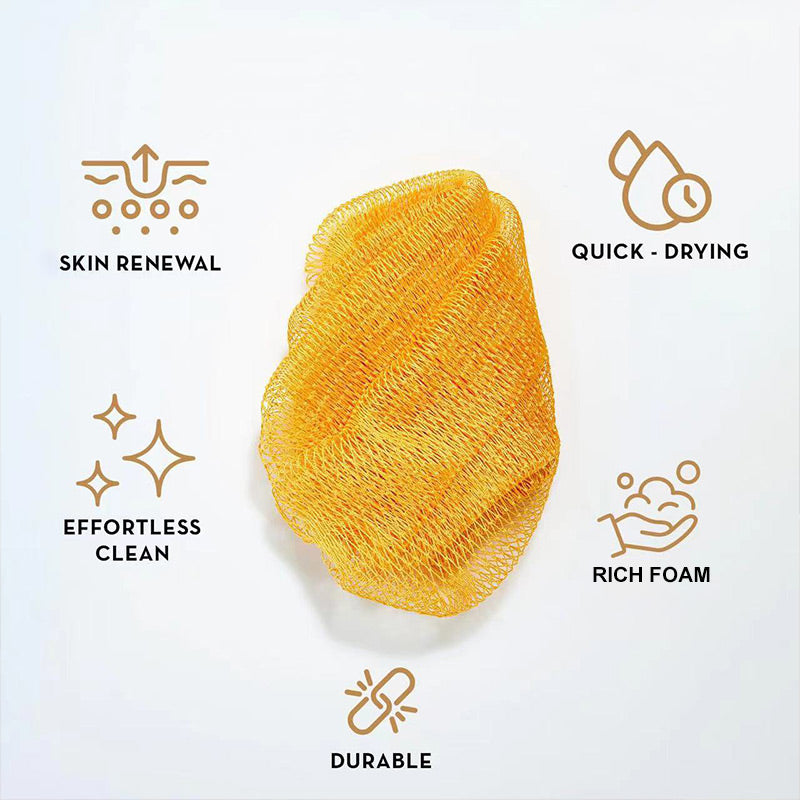 🚿Perfect bath towel 🚿Effective Exfoliating Net Bath Sponge(buy one get three free)