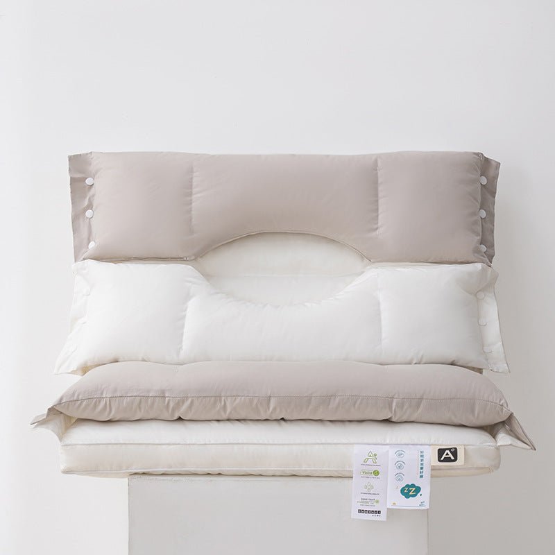Soft and Hard Dual-Zone Neck Support(Reducing Insomnia Anxiety and Improving Sleep Quality Right Now)