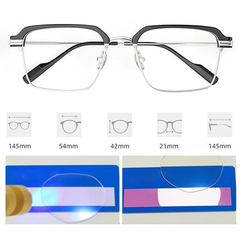50% OFF🔥Fashionable Anti-blue Light Square Myopic Glasses