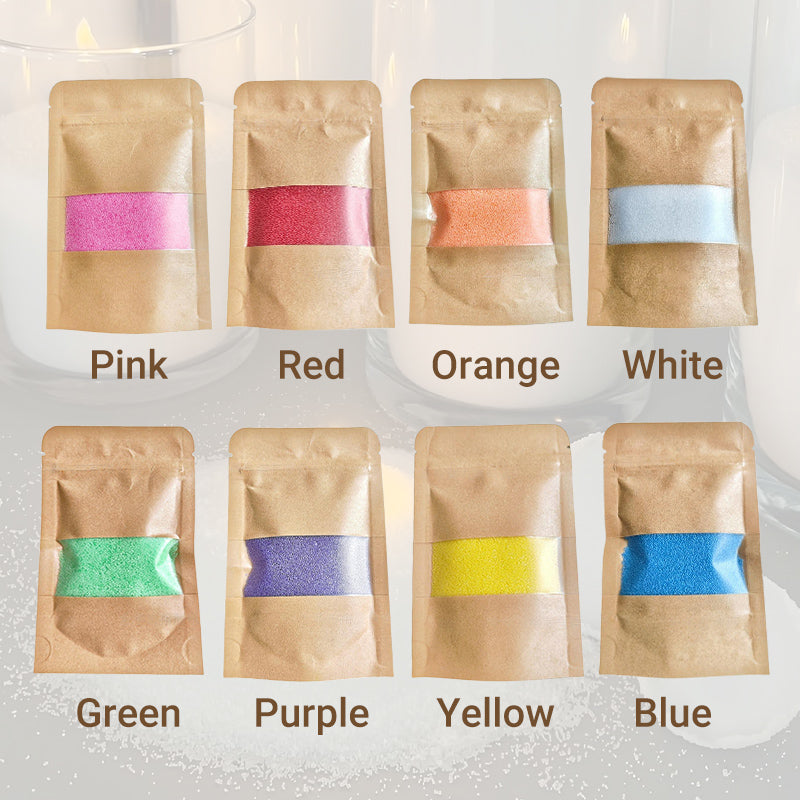 😈Halloween Special Multi-Color DIY Granulated Candle with 10PCS Wicks