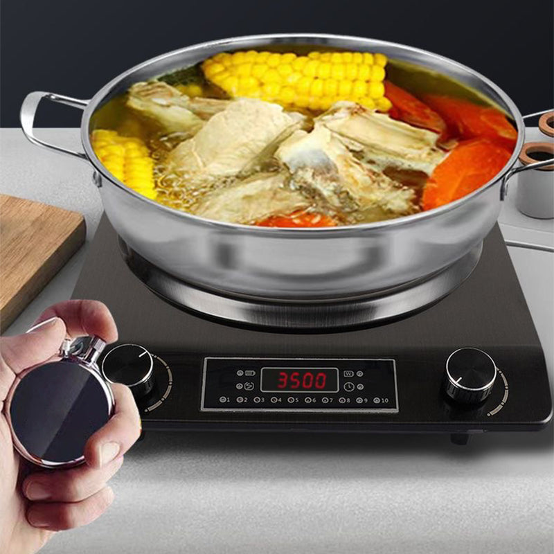 3500W konkaves Induktionskochfeld mit 10 Temperaturstufen