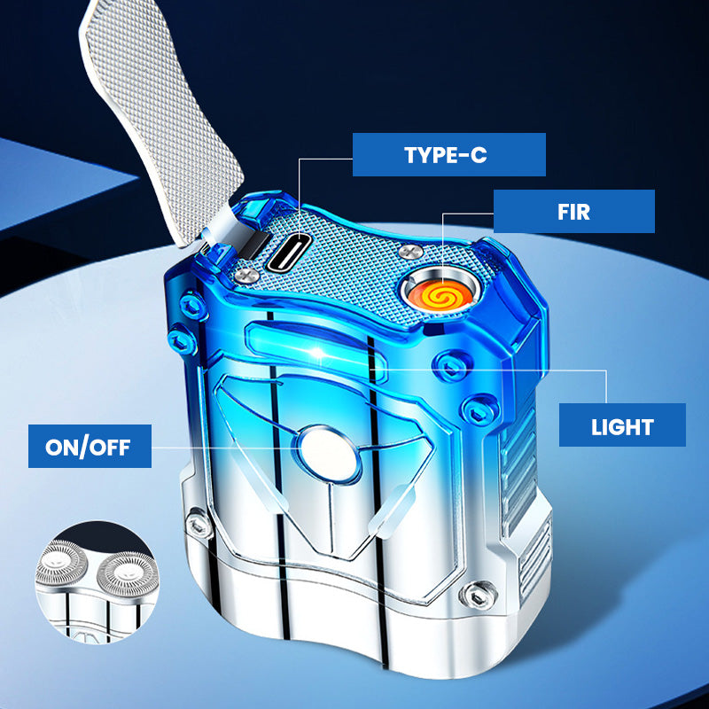 š„Hot Saleš„Portable Rechargeable Razor With Ignition & Tri-Color Lights