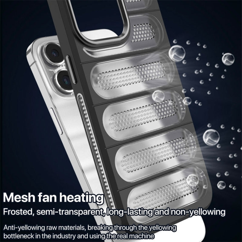 💥( iPhone 16 is coming ! )Limited Time 50% OFF💥Breathable Phone Case with Cooling Ports for iPhone 16-13 Series