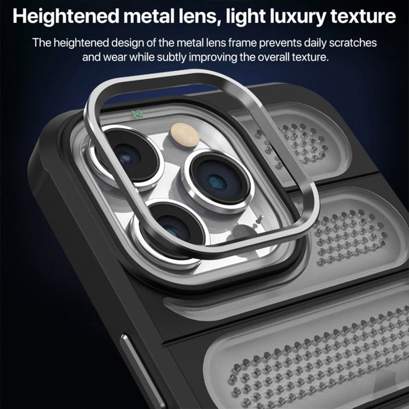 💥( iPhone 16 is coming ! )Limited Time 50% OFF💥Breathable Phone Case with Cooling Ports for iPhone 16-13 Series