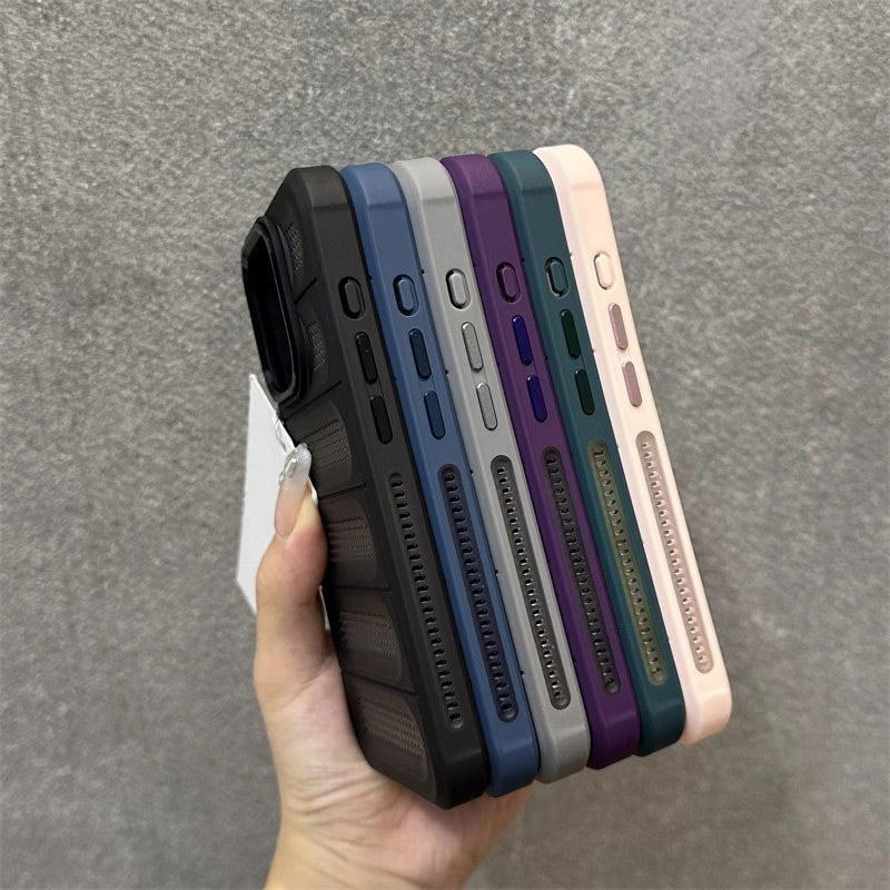 💥( iPhone 16 is coming ! )Limited Time 50% OFF💥Breathable Phone Case with Cooling Ports for iPhone 16-13 Series