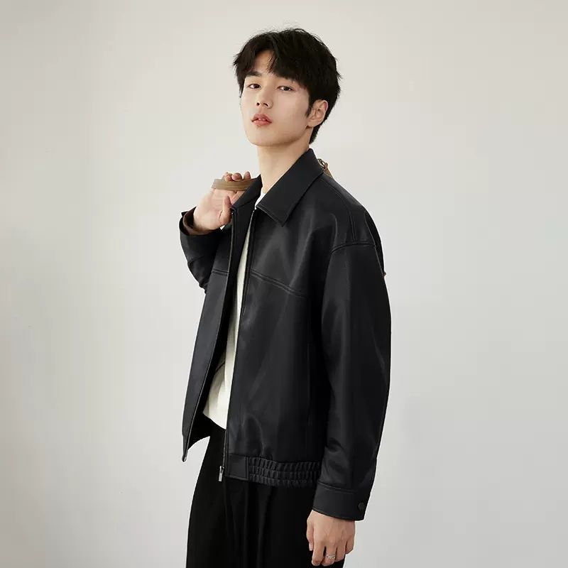 ❄️Winter Specials❄️Men's PU Leather Lapel Jacket