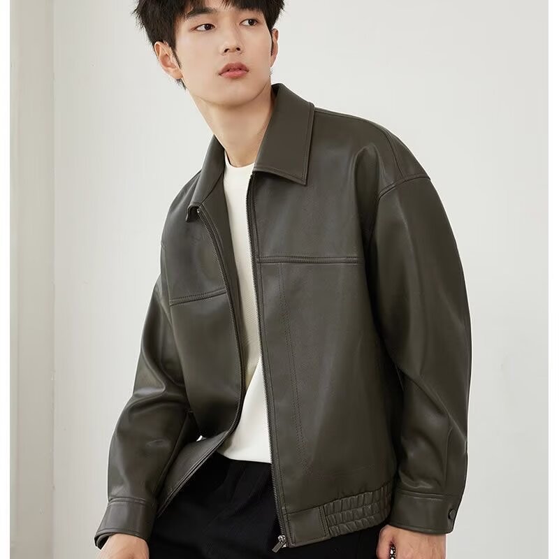 ❄️Winter Specials❄️Men's PU Leather Lapel Jacket