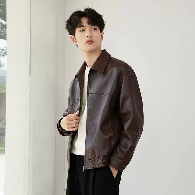❄️Winter Specials❄️Men's PU Leather Lapel Jacket