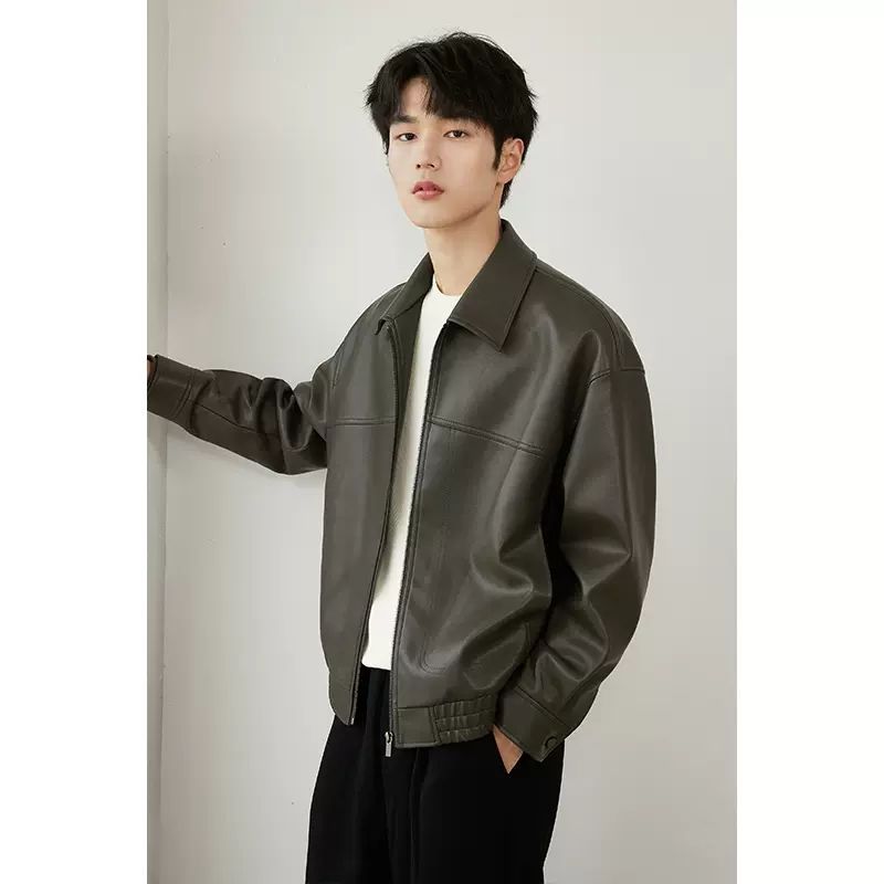 ❄️Winter Specials❄️Men's PU Leather Lapel Jacket