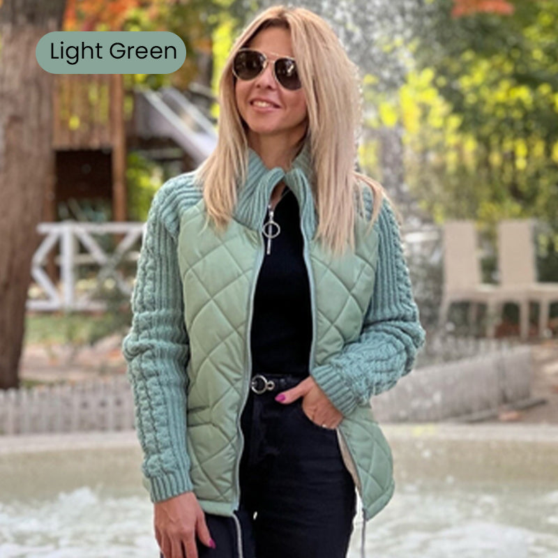 ๐ Hot Sale 49% OFF ๐ฅ2025 New Women's Knit Patchwork Puffy Jacket