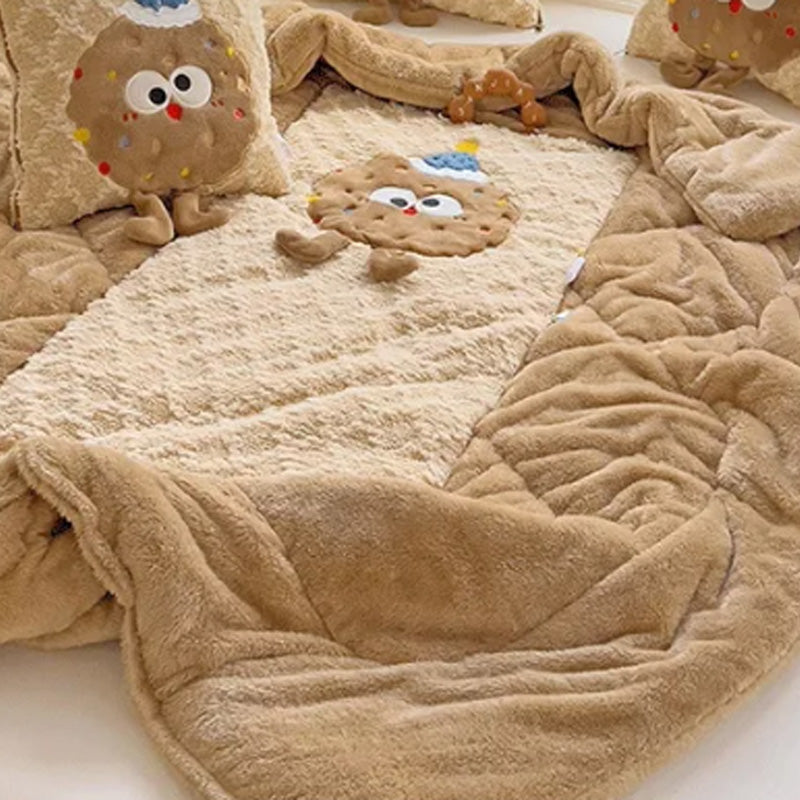 Cartoon 2 in 1 Convertible Plush Quilt Pillow