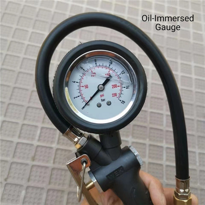 š
49% off saleš„2-in-1 Tire Inflator Pressure Gauge