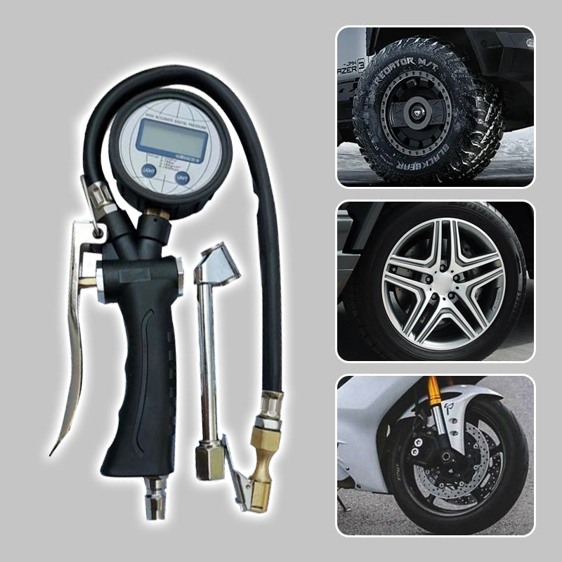 š
49% off saleš„2-in-1 Tire Inflator Pressure Gauge