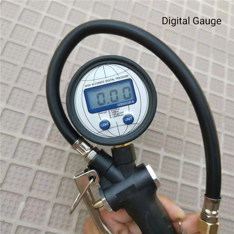š
49% off saleš„2-in-1 Tire Inflator Pressure Gauge