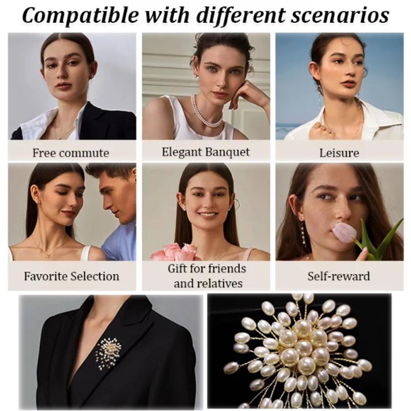 ✨Ladies' high-end exquisite handmade pearl brooch(50% OFF)