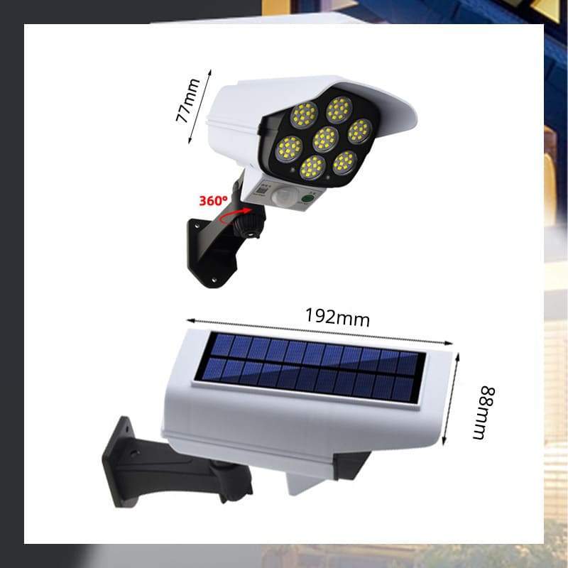 Simulation Monitoring Fake Camera Solar Light