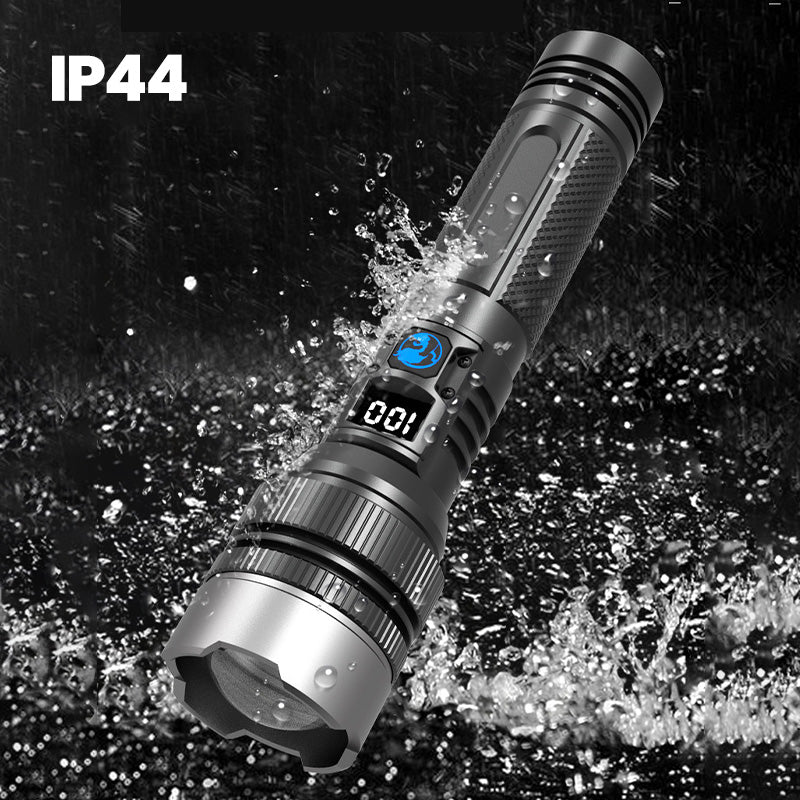 đ„Hot Saleđ„White Laser Flashlight with Zoom, Power Bank, and Digital Display